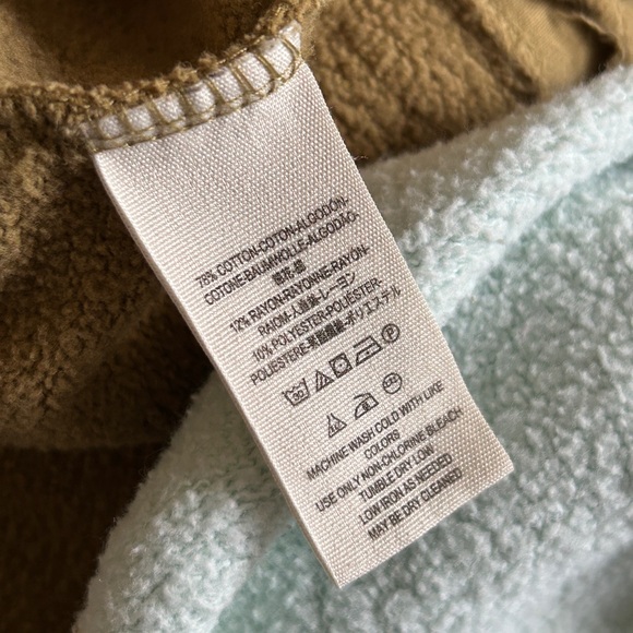 Free People Jordan Color Block Pullover Sweatshirt Top Citron Combo - Picture 10 of 14